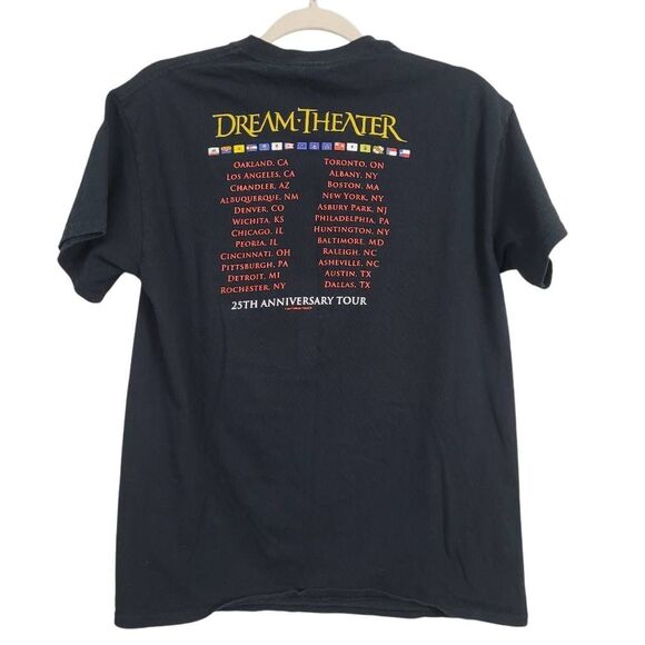 DREAMTHEATER 2017 Images Words & Beyond Tour T-shirt Sz M Black Rock Band Tee - Picture 2 of 8